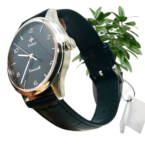 🌸NWT Zodiac 🌸🔥🔥🔥Grandville Alligator Leather Watch ZO9301 - Picture 6 of 9